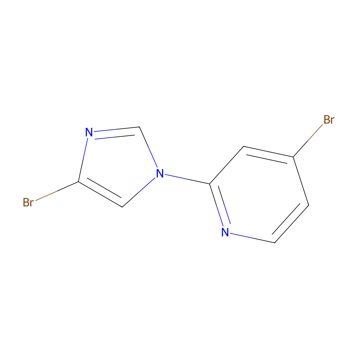 1-(4-Bromo-2-pyridyl)-4-bromoimidazole molecular structure, CAS 1353856-78-6