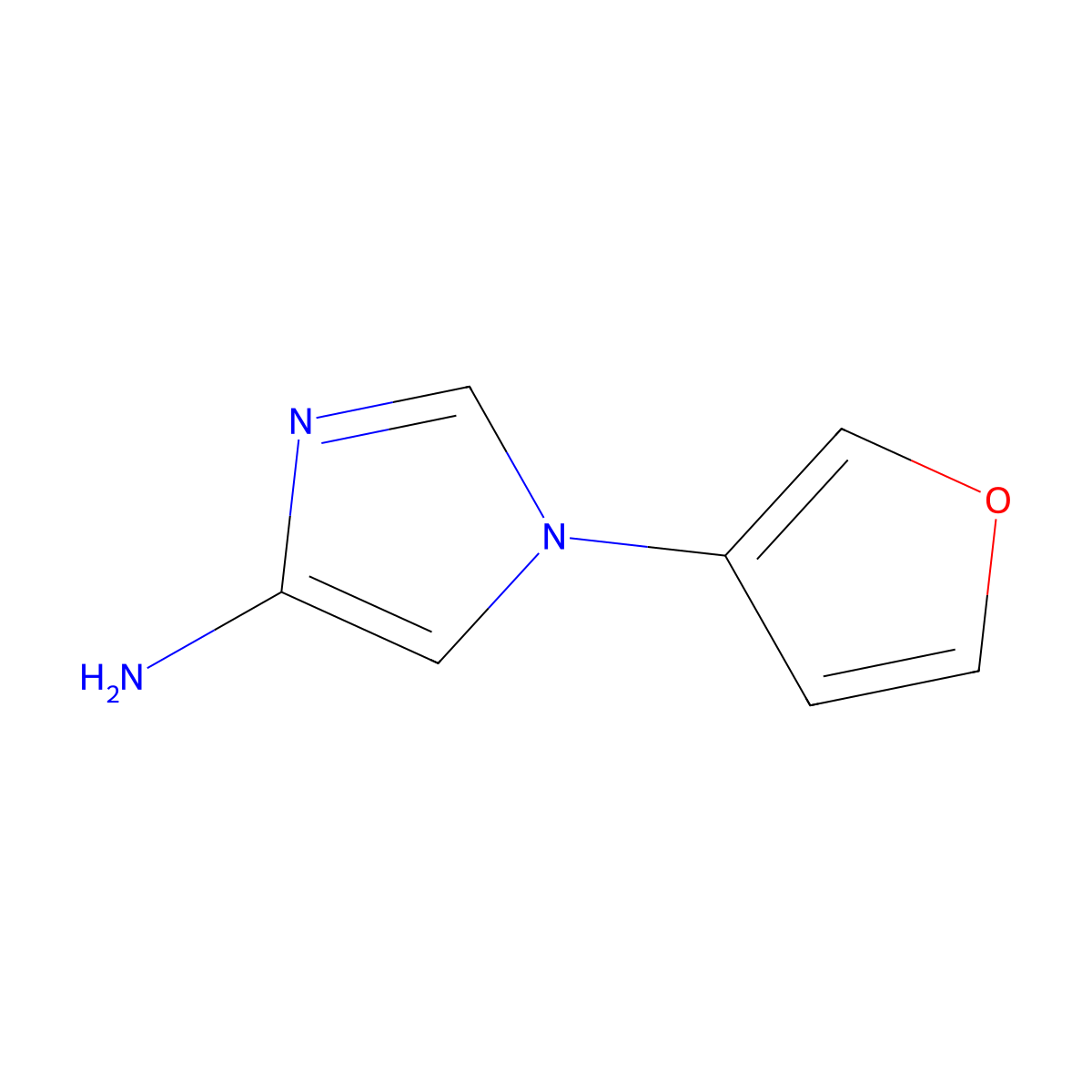 4-Amino-1-(3-furyl)imidazole molecular structure, CAS 1353856-86-6