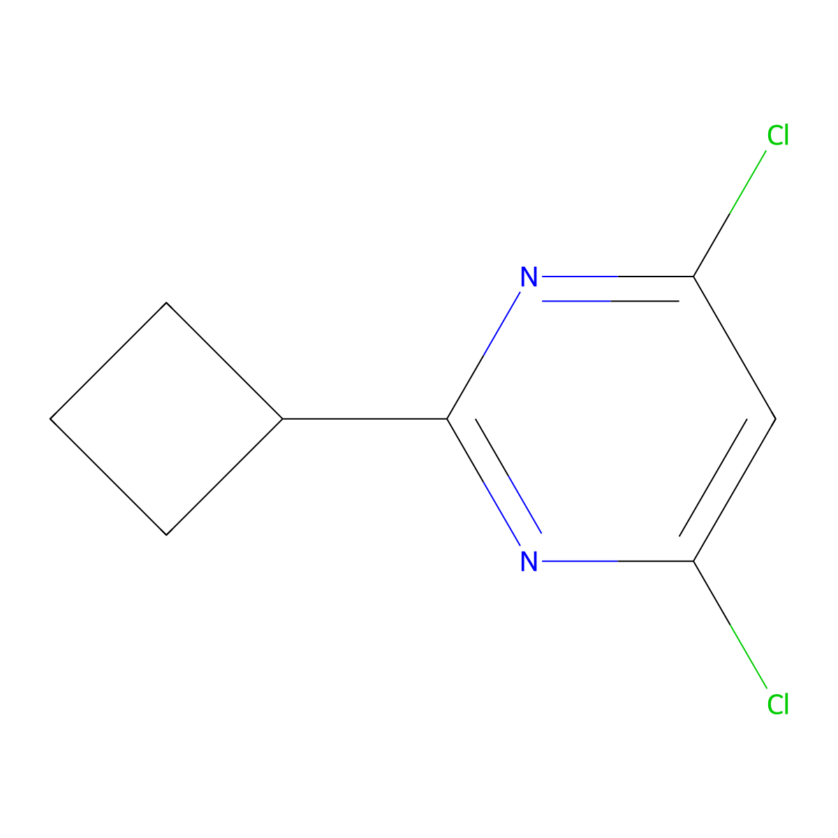 4,6-Dichloro-2-cyclobutylpyrimidine molecular structure, CAS 1353856-95-7