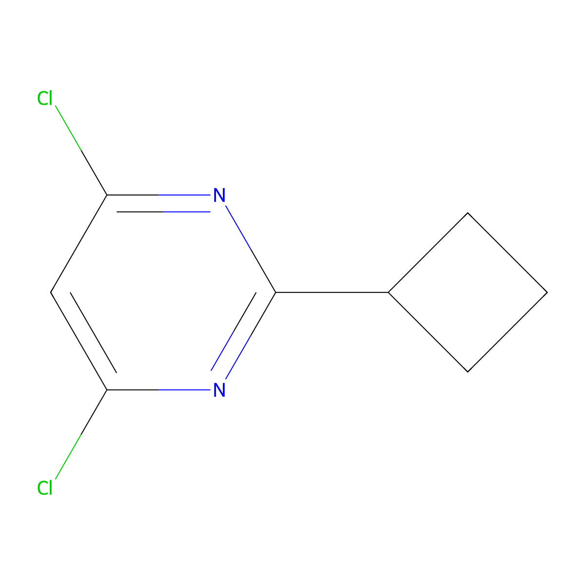 4,6-Dichloro-2-cyclobutylpyrimidine molecular structure, CAS 1353856-95-7