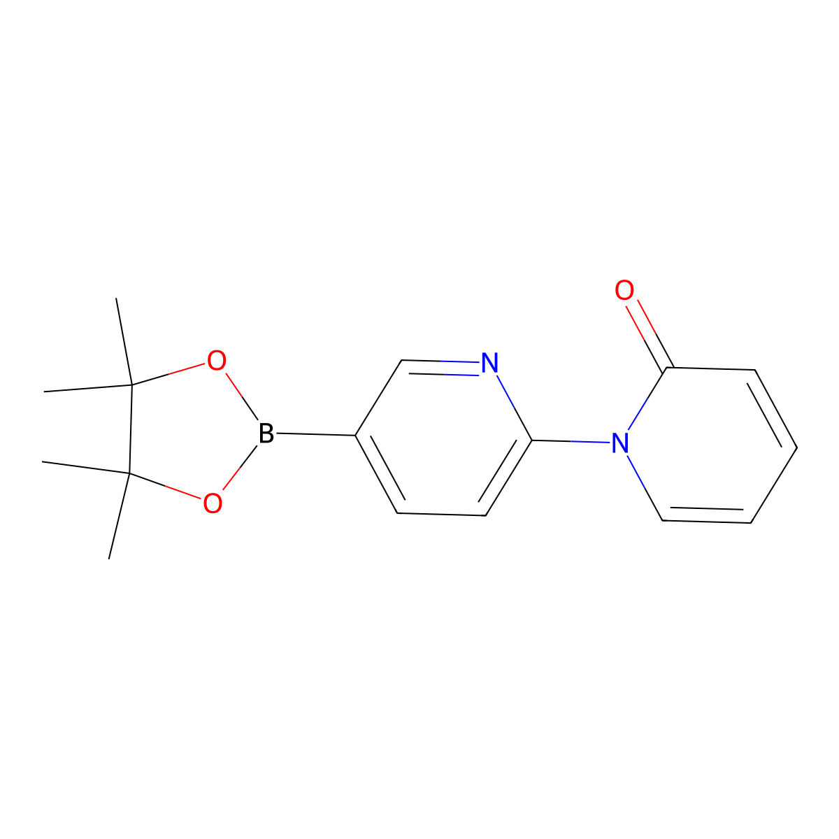 6-(1H-Pyridin-2-one)pyridine-3-boronic acid pinacol ester molecular structure, CAS 1353879-66-9