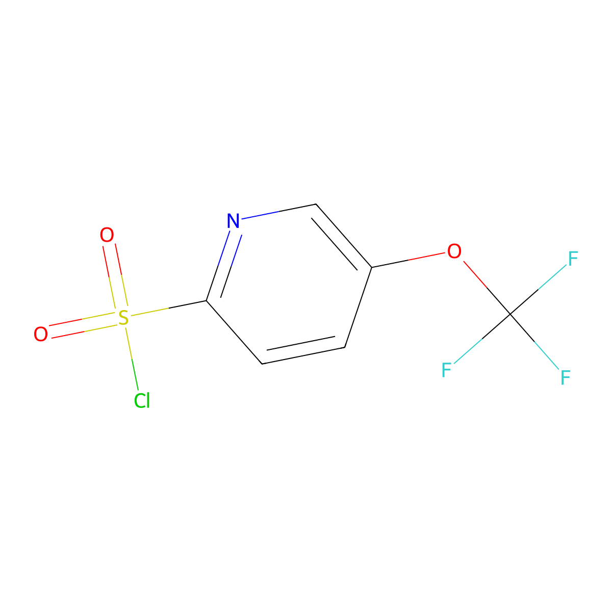 5-(Trifluoromethoxy)pyridine-2-sulfonyl chloride molecular structure, CAS 1353887-55-4