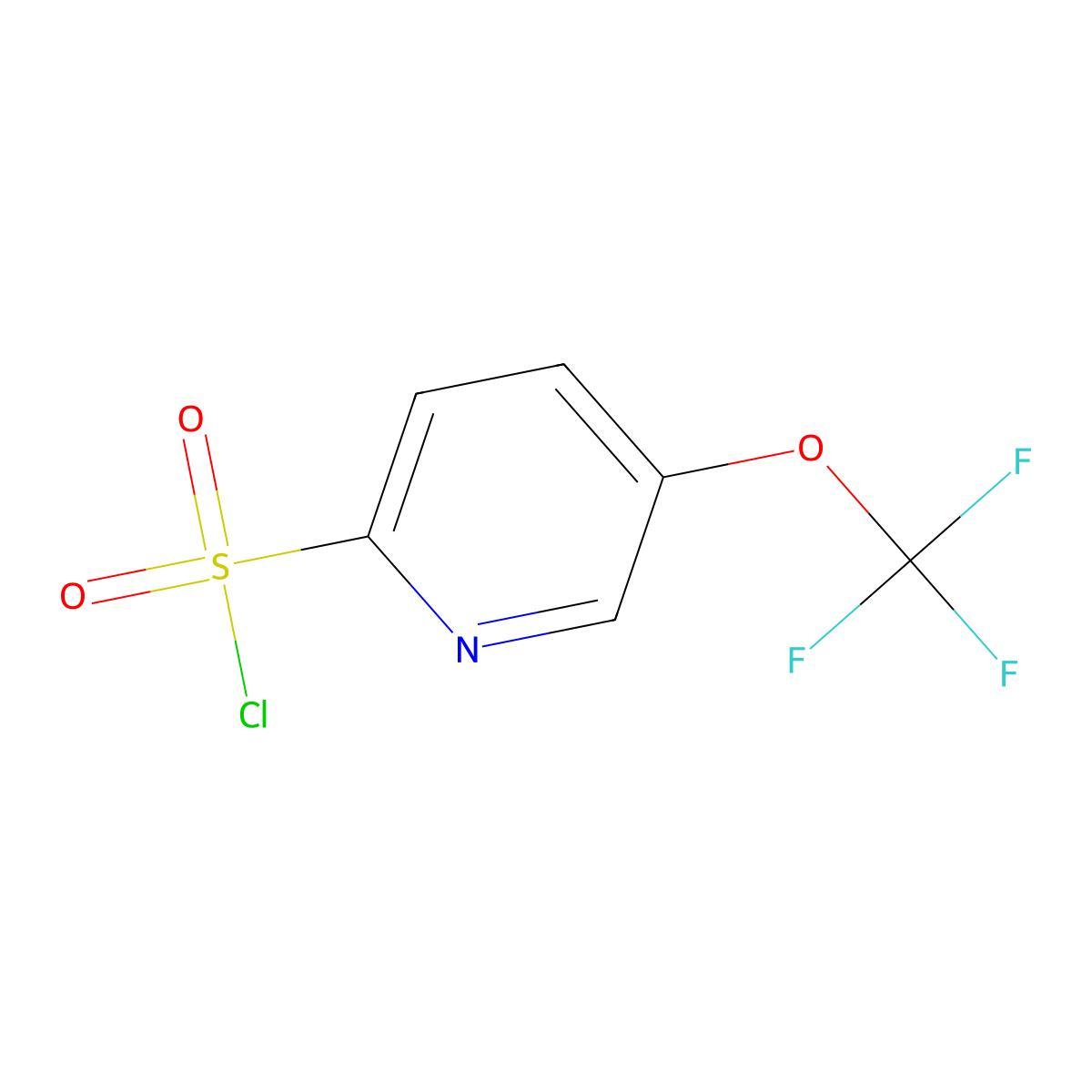 5-(Trifluoromethoxy)pyridine-2-sulfonyl chloride molecular structure, CAS 1353887-55-4