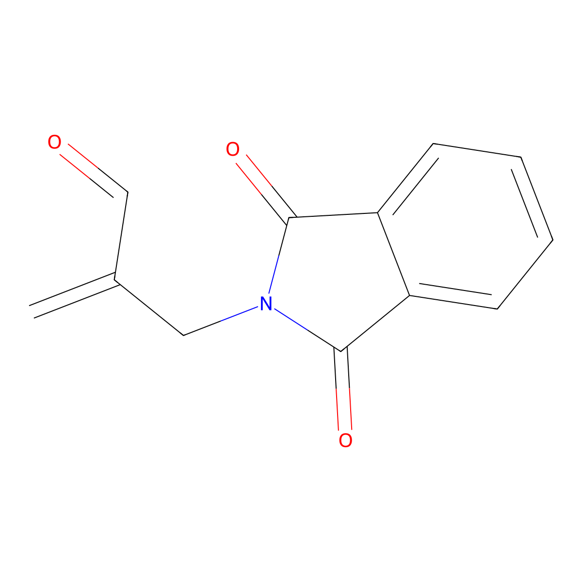 2-[(1,3-dioxo-2,3-dihydro-1H-isoindol-2-yl)methyl]prop-2-enal molecular structure, CAS 1353899-76-9