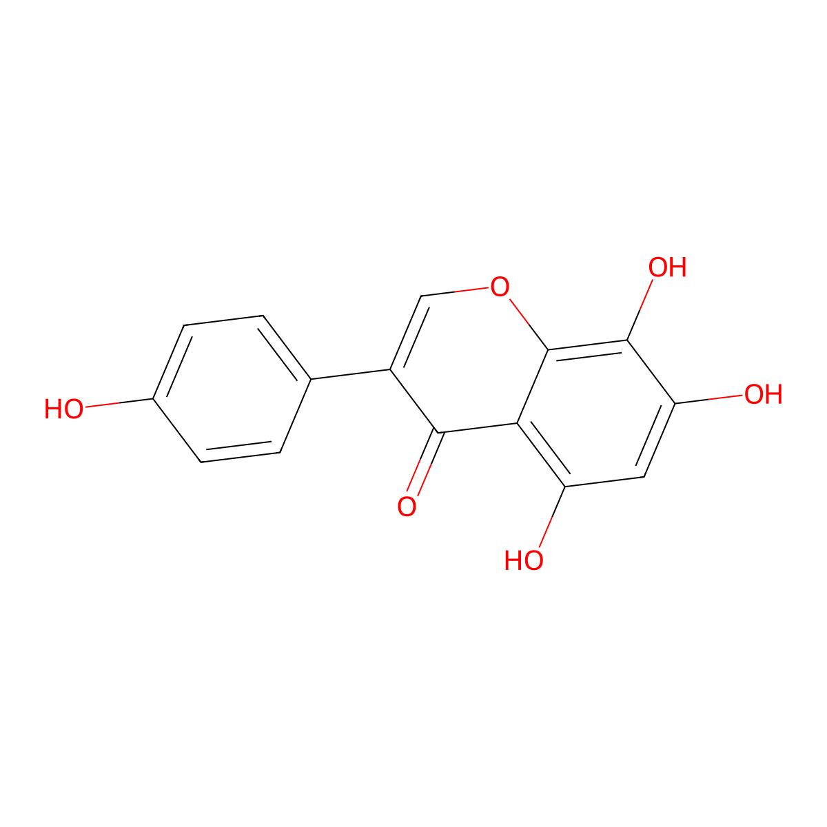 8-Hydroxygenistein molecular structure, CAS 13539-27-0