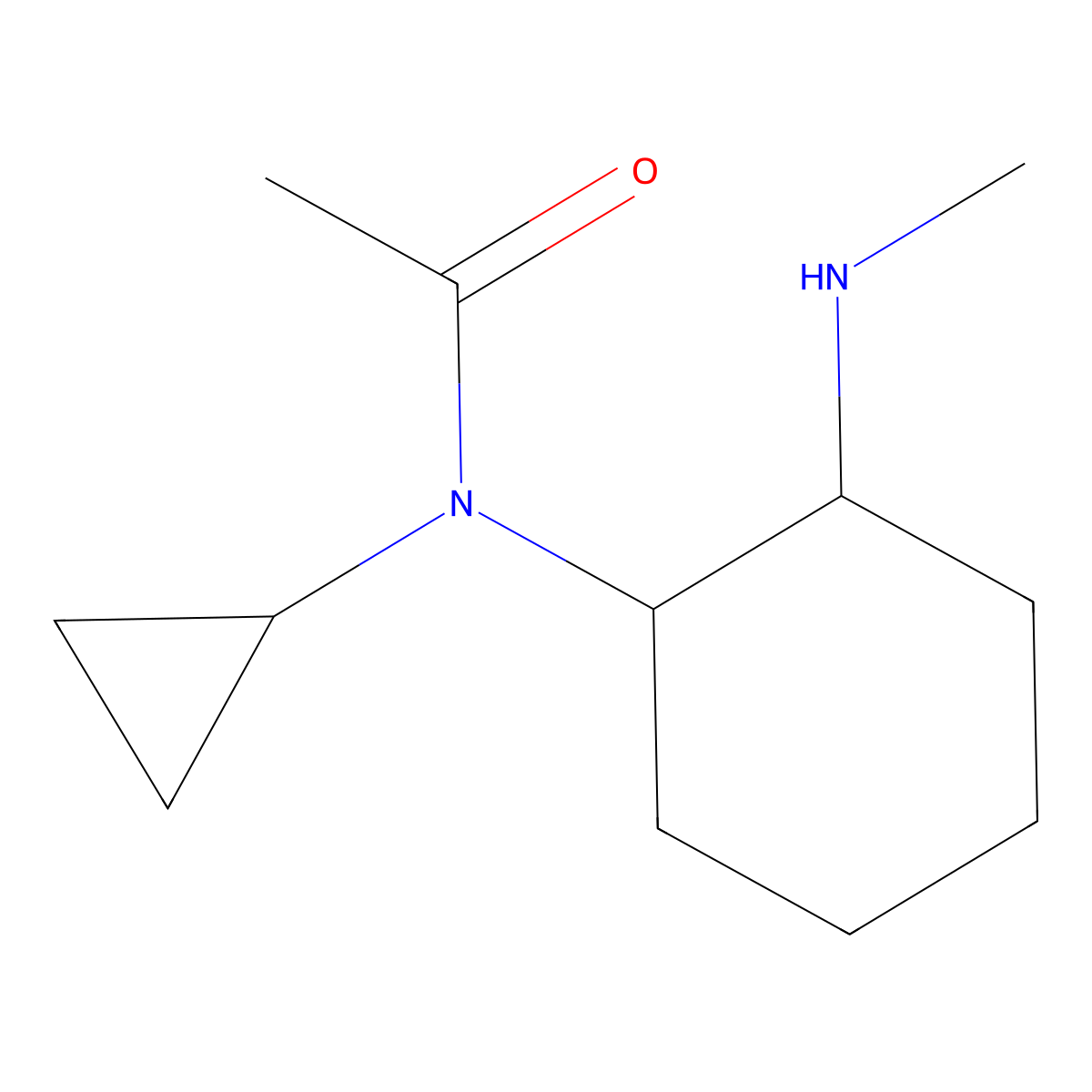 N-Cyclopropyl-N-(2-methylamino-cyclohexyl)-acetamide molecular structure, CAS 1353943-72-2