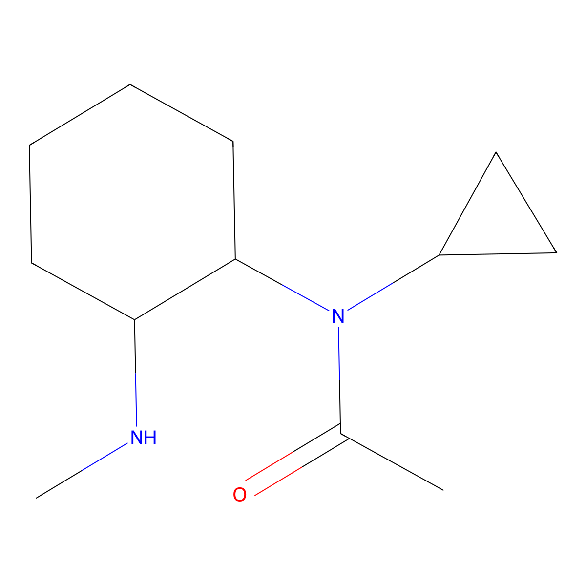 N-Cyclopropyl-N-(2-methylamino-cyclohexyl)-acetamide molecular structure, CAS 1353943-72-2