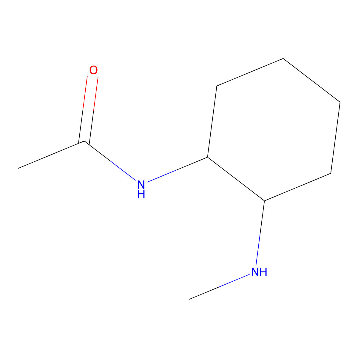 N-(2-Methylamino-cyclohexyl)-acetamide molecular structure, CAS 1353944-18-9