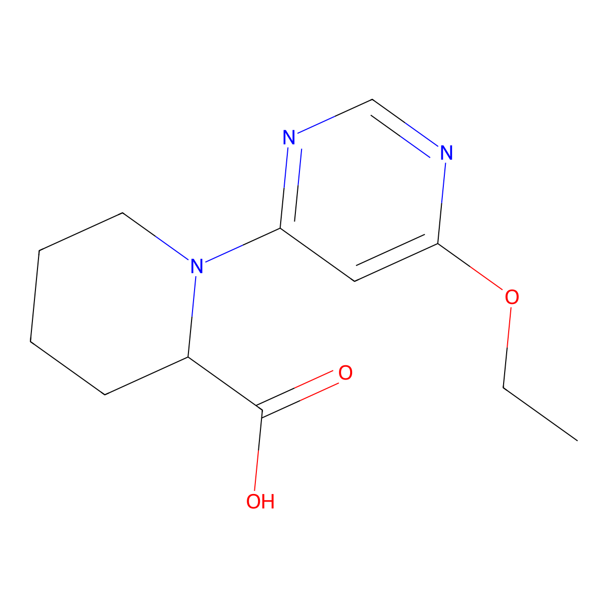 1-(6-Ethoxypyrimidin-4-yl)piperidine-2-carboxylic acid molecular structure, CAS 1353944-37-2