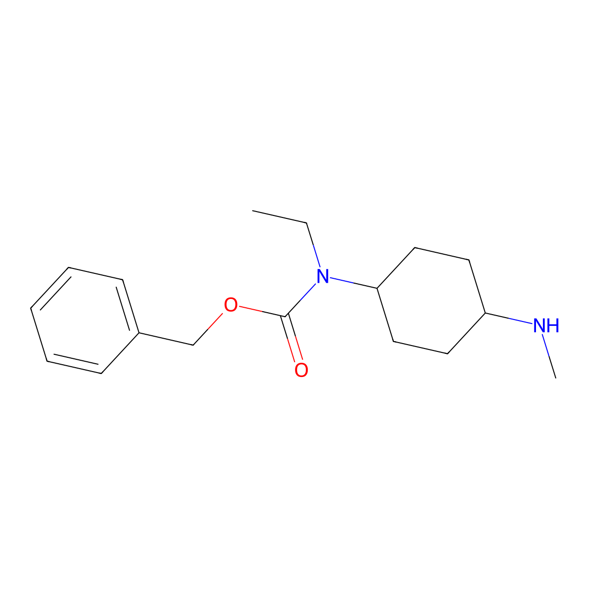 Ethyl-(4-methylamino-cyclohexyl)-carbamic acid benzyl ester molecular structure, CAS 1353944-44-1