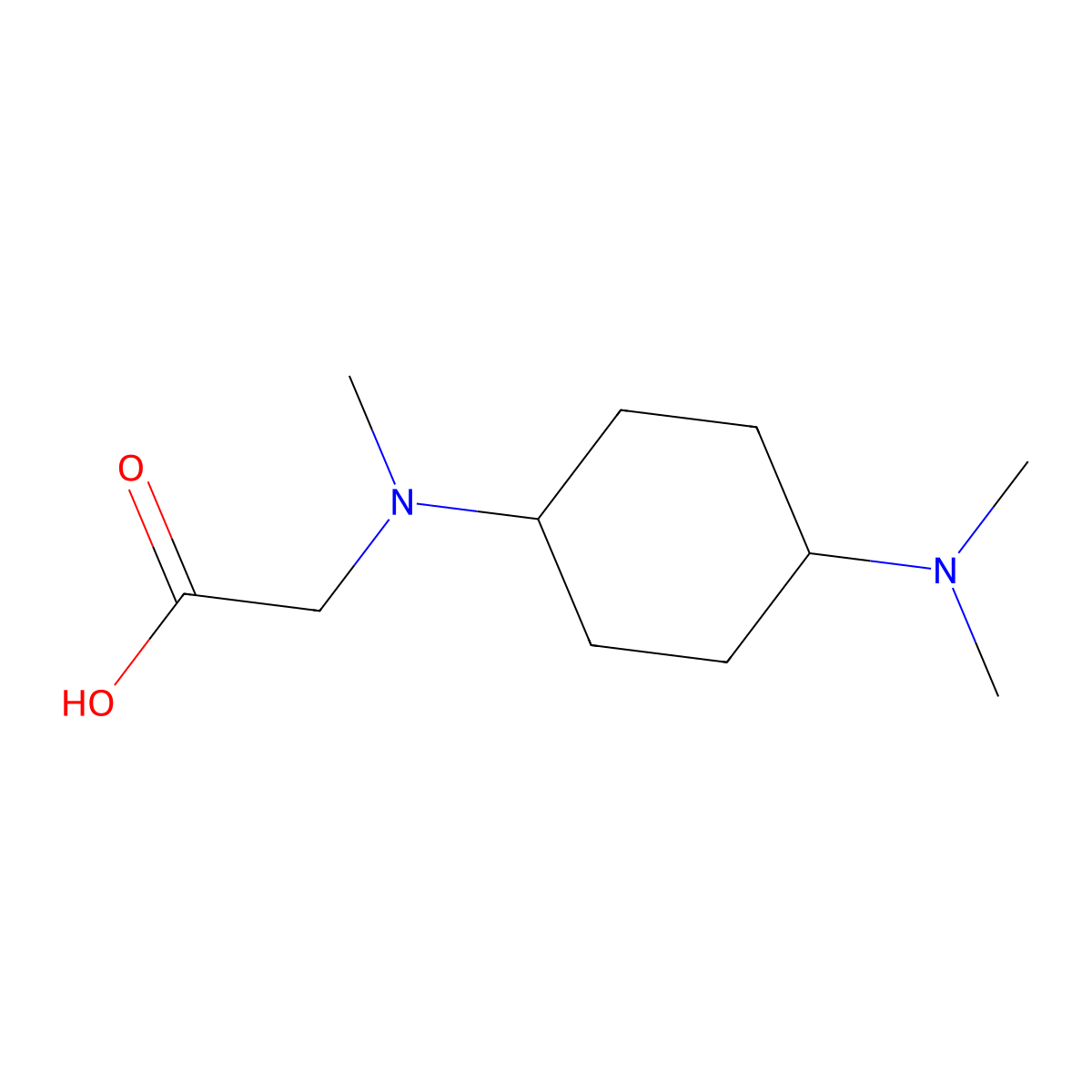 [(4-Dimethylamino-cyclohexyl)-methyl-amino]-acetic acid molecular structure, CAS 1353944-76-9