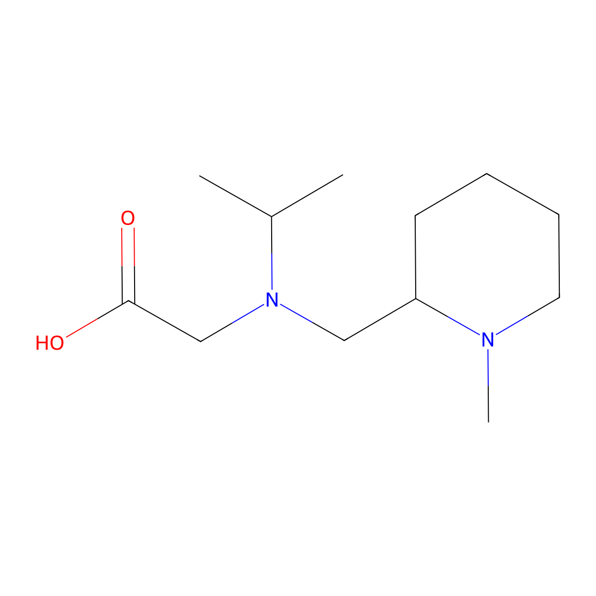 [Isopropyl-(1-methyl-piperidin-2-ylmethyl)-amino]-acetic acid molecular structure, CAS 1353944-92-9