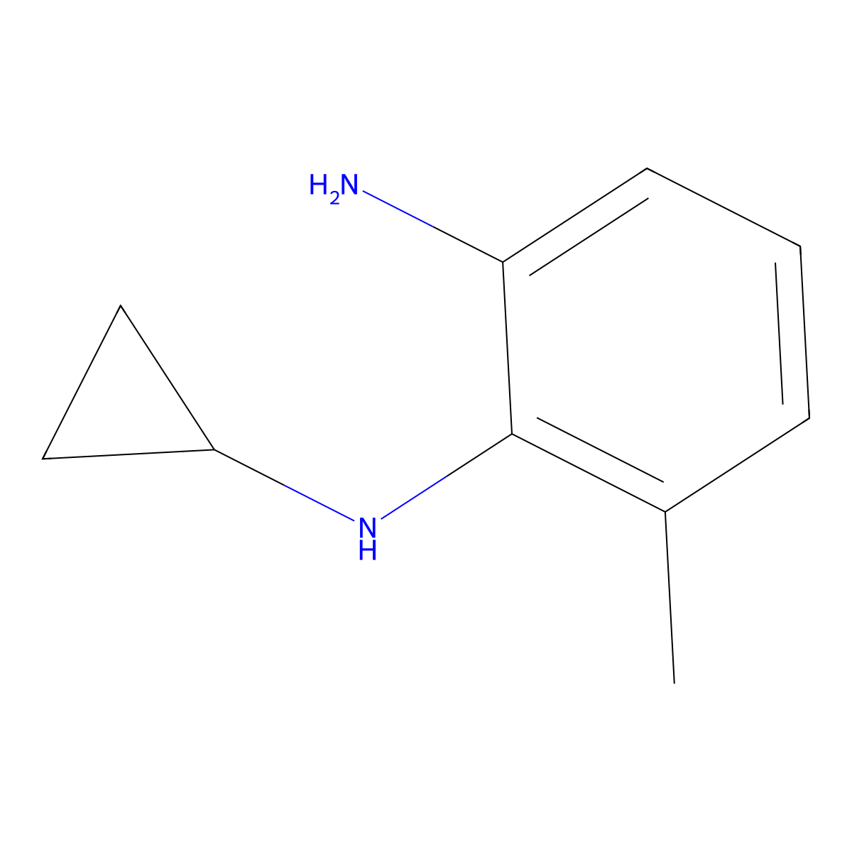 N1-Cyclopropyl-6-methylbenzene-1,2-diamine molecular structure, CAS 1353945-54-6