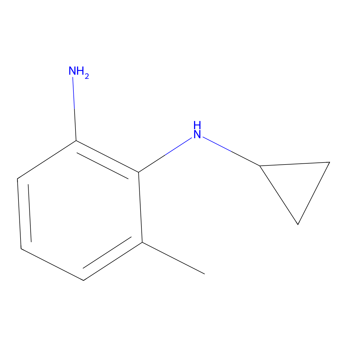N1-Cyclopropyl-6-methylbenzene-1,2-diamine molecular structure, CAS 1353945-54-6