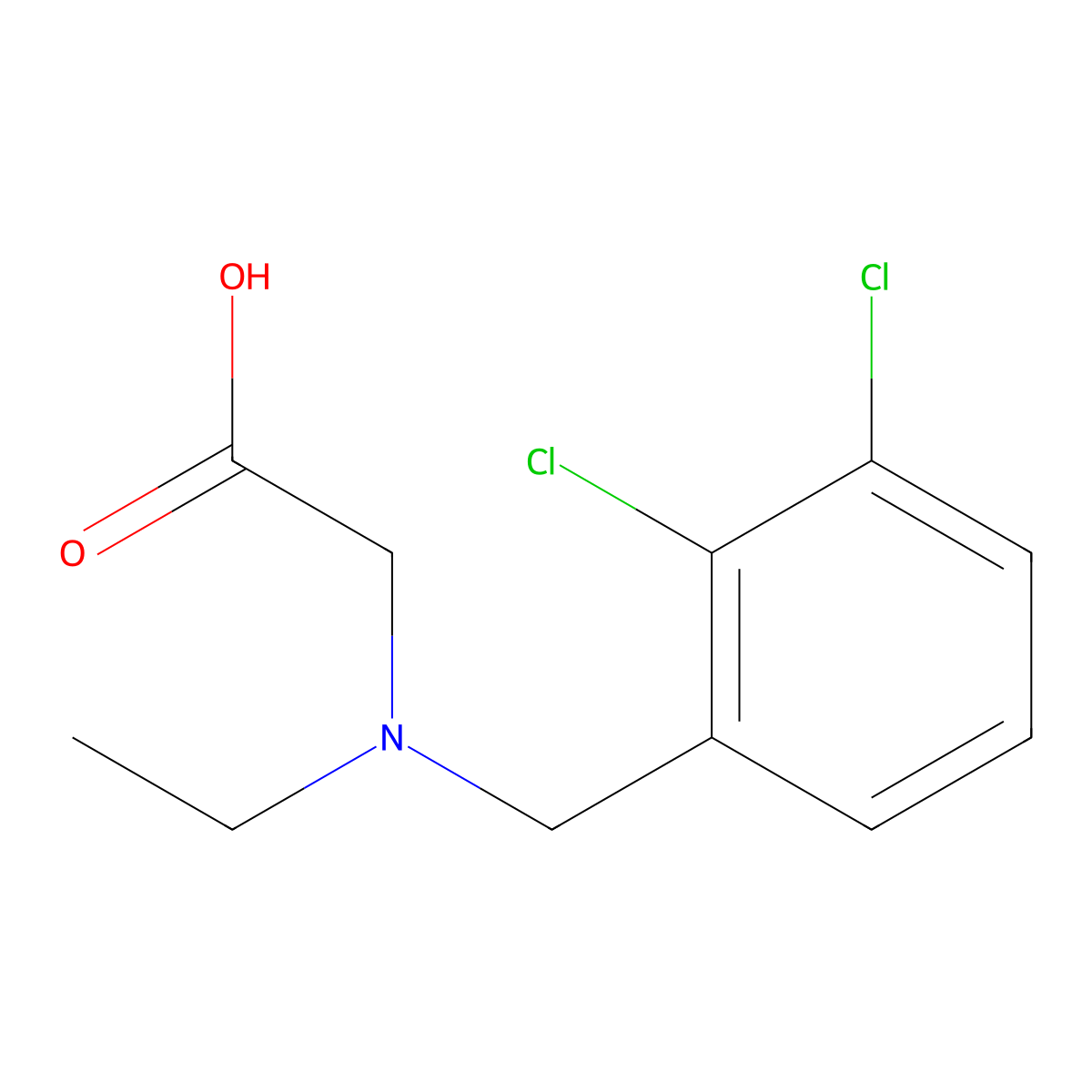 [(2,3-Dichloro-benzyl)-ethyl-amino]-acetic acid molecular structure, CAS 1353945-92-2