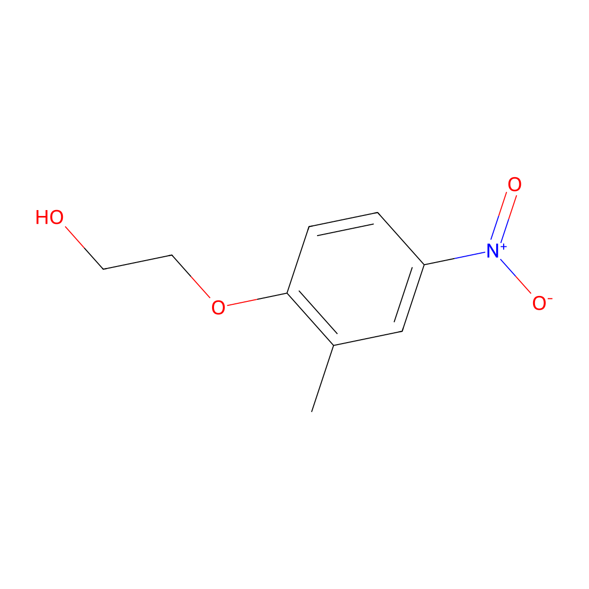 2-(2-Methyl-4-nitro-phenoxy)-ethanol molecular structure, CAS 1353946-19-6