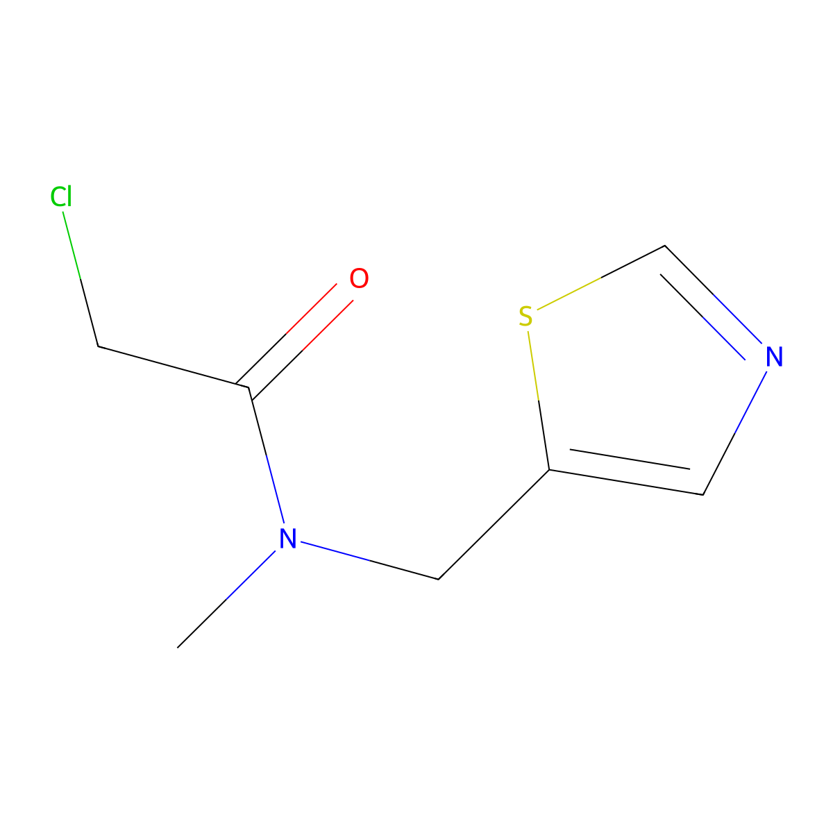 2-Chloro-N-methyl-N-thiazol-5-ylmethyl-acetamide molecular structure, CAS 1353947-53-1