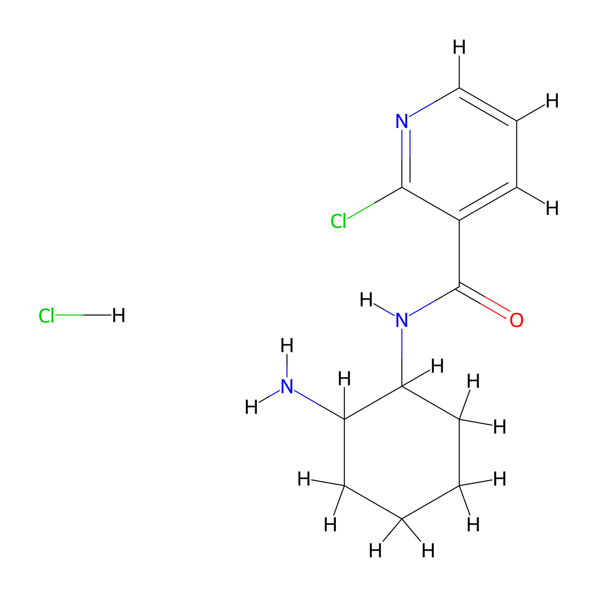 N-(2-Aminocyclohexyl)-2-chloronicotinamide hydrochloride molecular structure, CAS 1353947-80-4