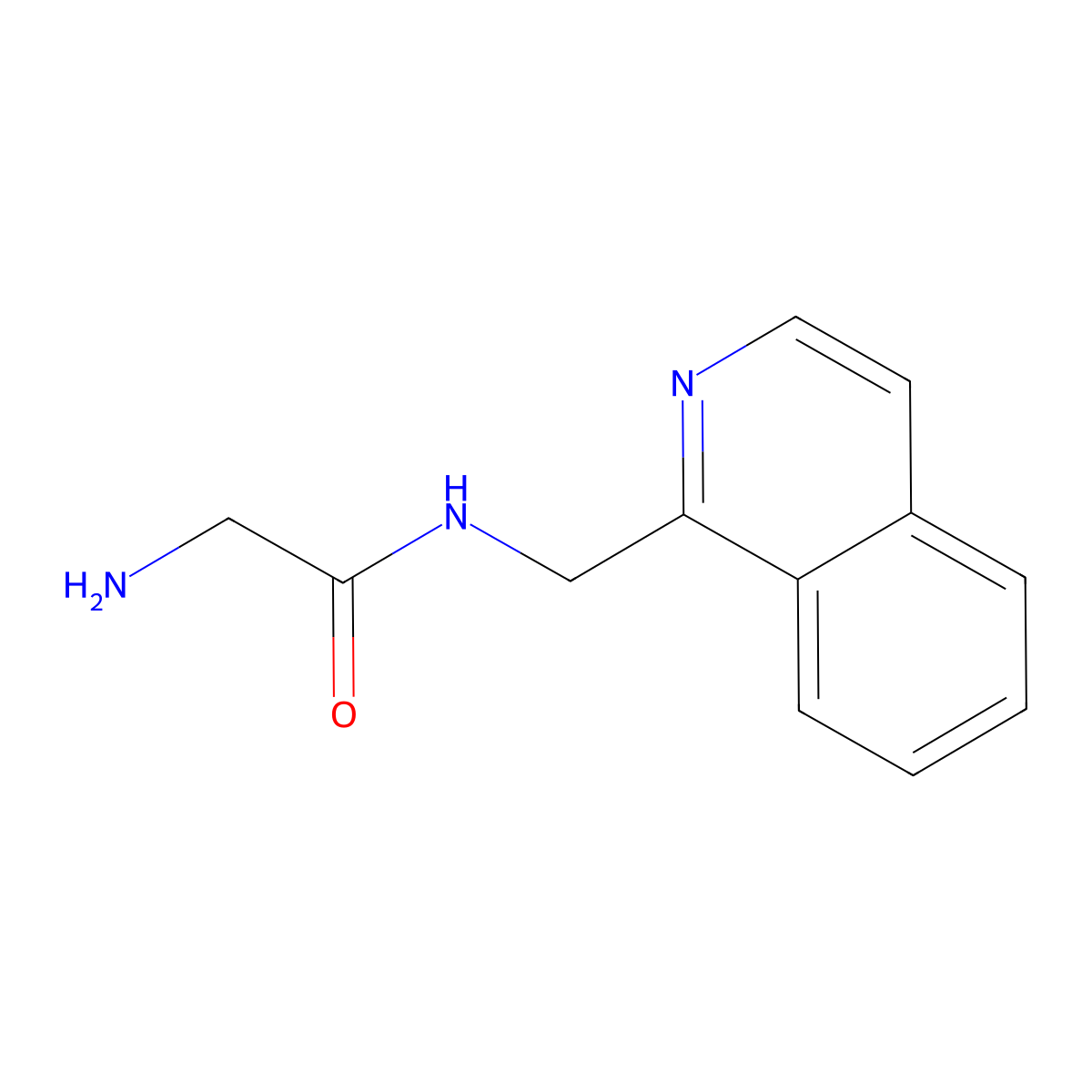 2-Amino-N-isoquinolin-1-ylmethyl-acetamide molecular structure, CAS 1353947-83-7