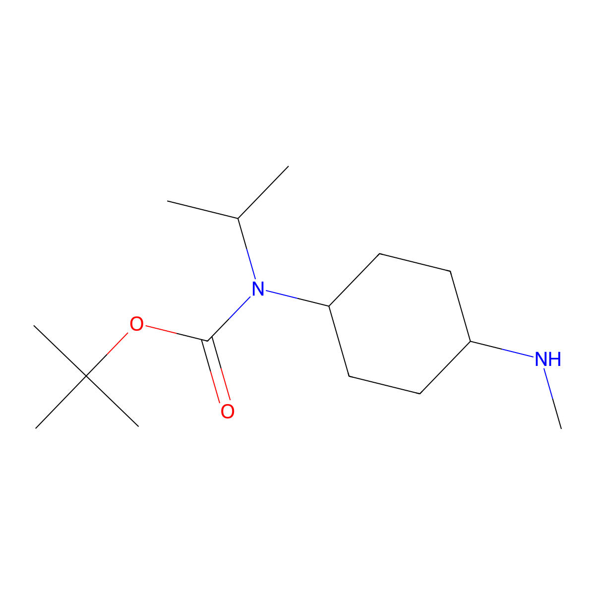 Isopropyl-(4-methylamino-cyclohexyl)-carbamic acid tert-butyl ester molecular structure, CAS 1353953-46-4