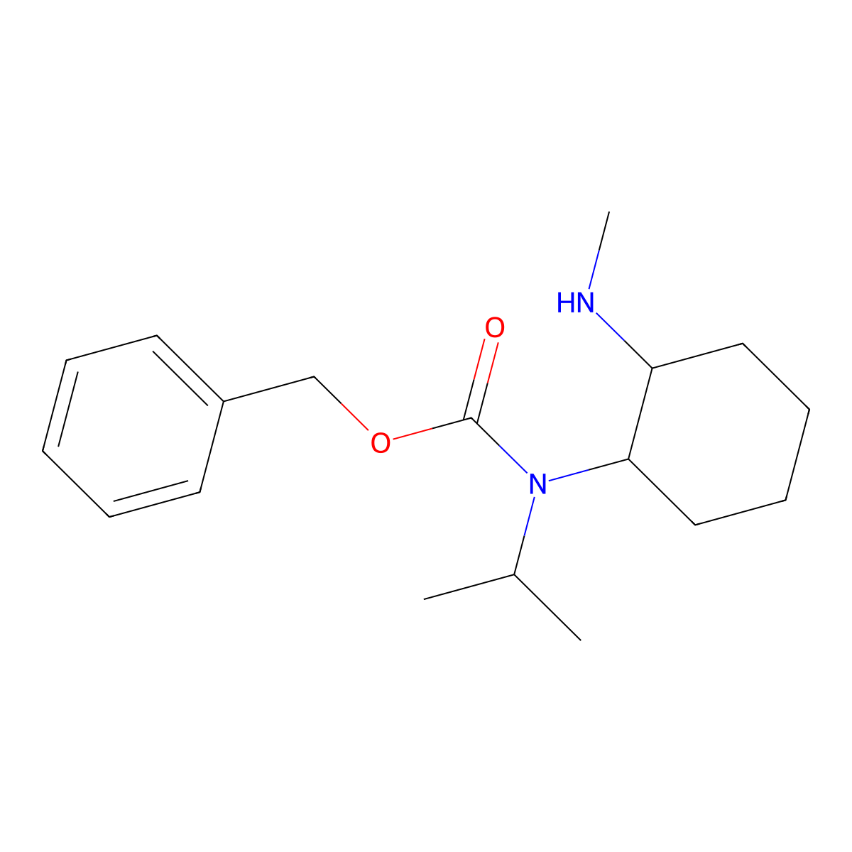 Isopropyl-(2-methylamino-cyclohexyl)-carbamic acid benzyl ester molecular structure, CAS 1353953-55-5