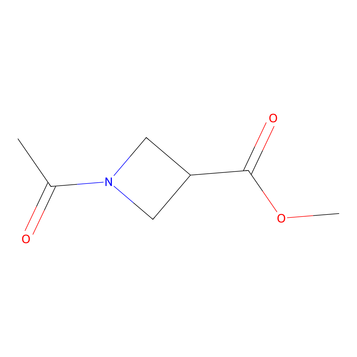Methyl 1-Acetyl-3-azetidinecarboxylate molecular structure, CAS 1353953-76-0
