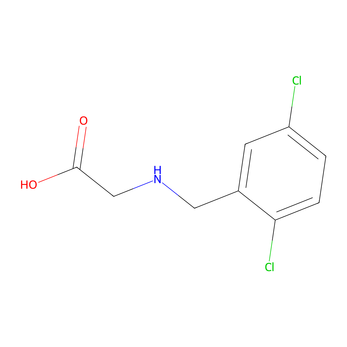 (2,5-Dichloro-benzylamino)-acetic acid molecular structure, CAS 1353955-32-4