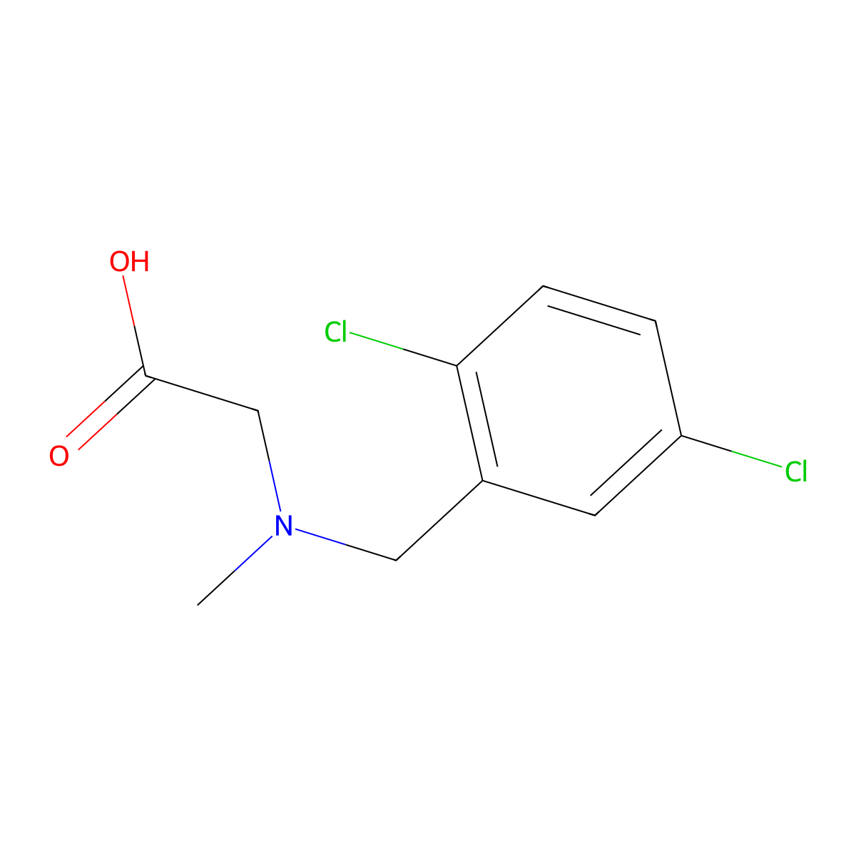 [(2,5-Dichloro-benzyl)-methyl-amino]-acetic acid molecular structure, CAS 1353955-47-1
