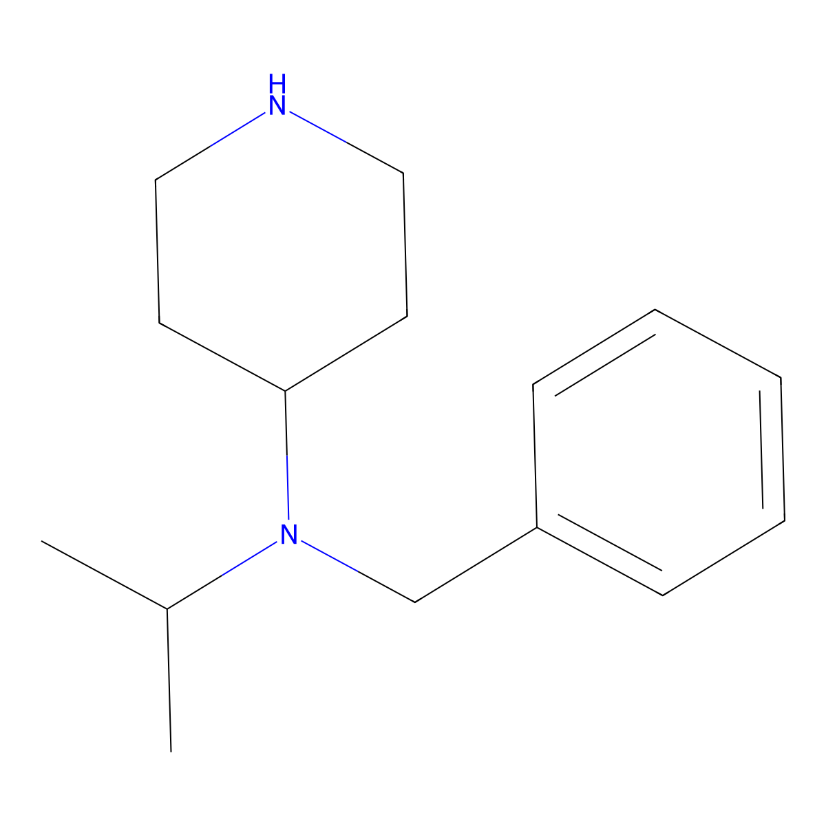 Benzyl-isopropyl-piperidin-4-yl-amine molecular structure, CAS 1353956-24-7