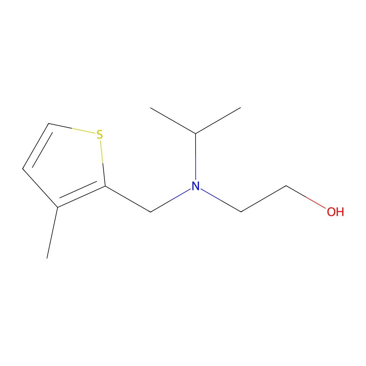 2-[Isopropyl-(3-methyl-thiophen-2-ylmethyl)-amino]-ethanol molecular structure, CAS 1353956-67-8