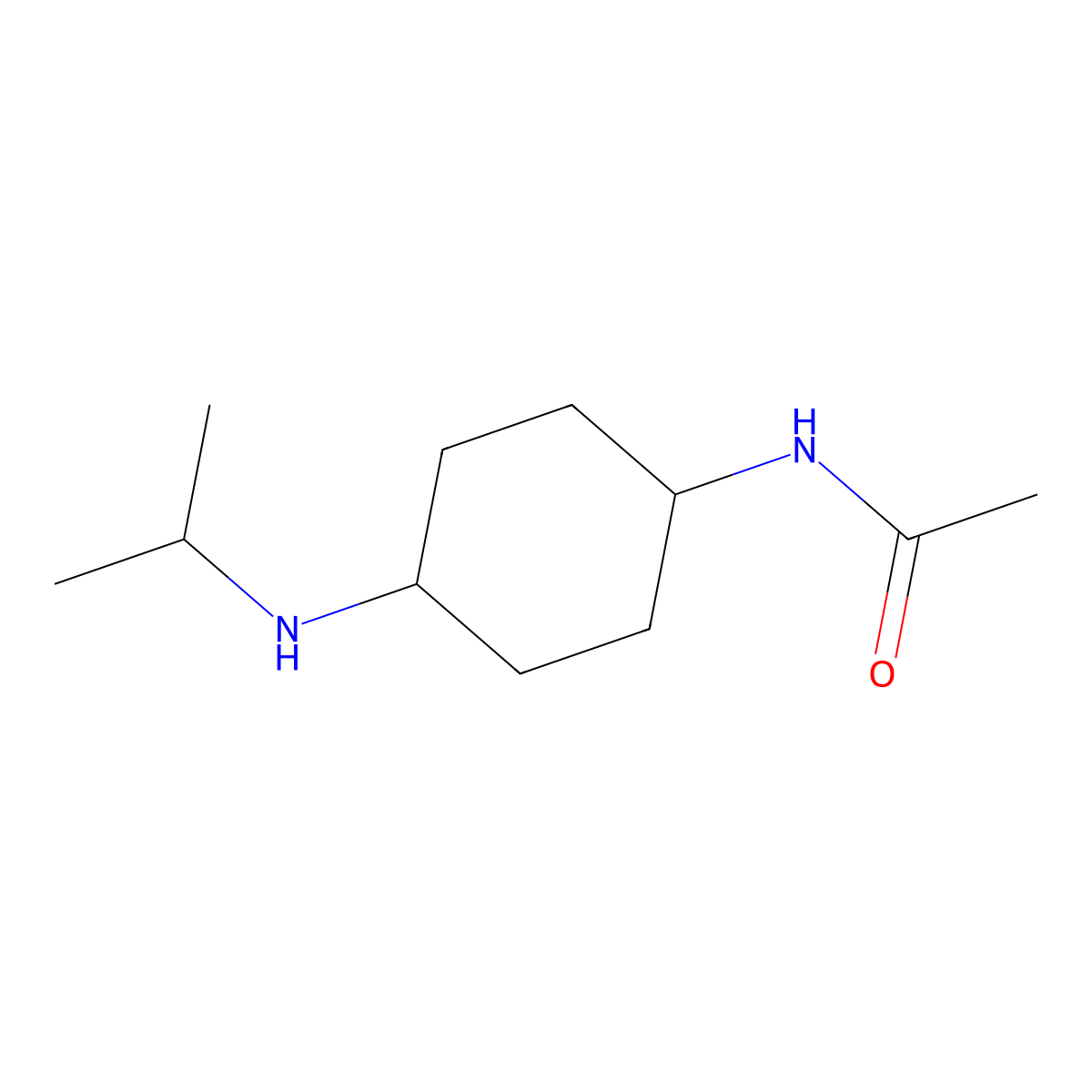 N-(4-Isopropylamino-cyclohexyl)-acetamide molecular structure, CAS 1353957-13-7