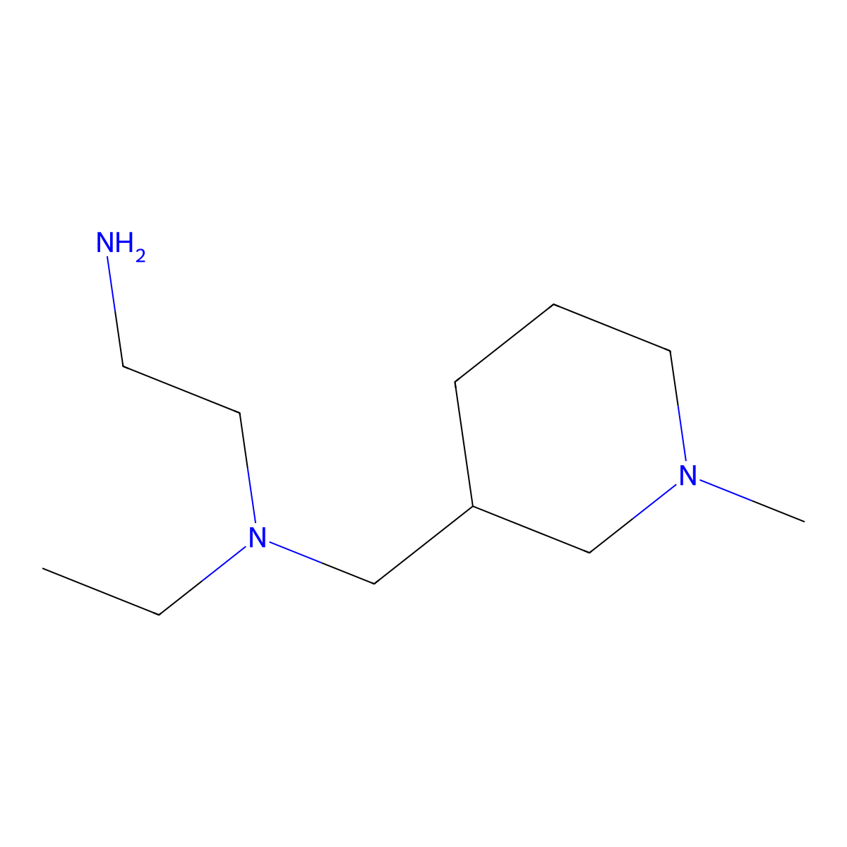 N1-Ethyl-N1-((1-methylpiperidin-3-yl)methyl)ethane-1,2-diamine molecular structure, CAS 1353959-25-7