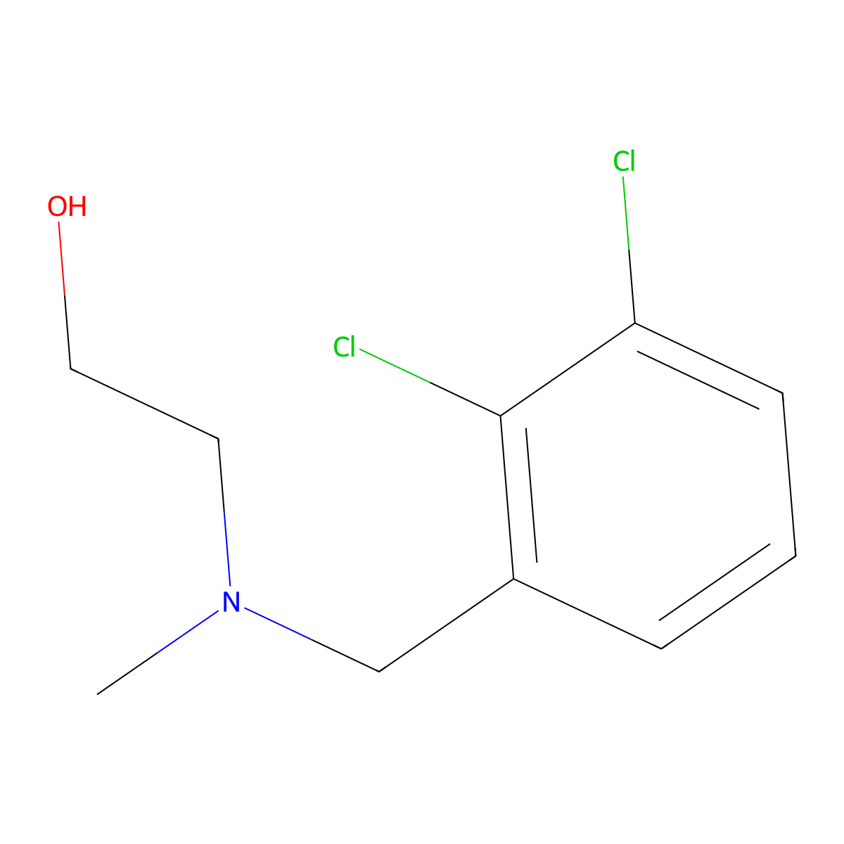 2-((2,3-Dichlorobenzyl)(methyl)amino)ethanol molecular structure, CAS 1353959-35-9