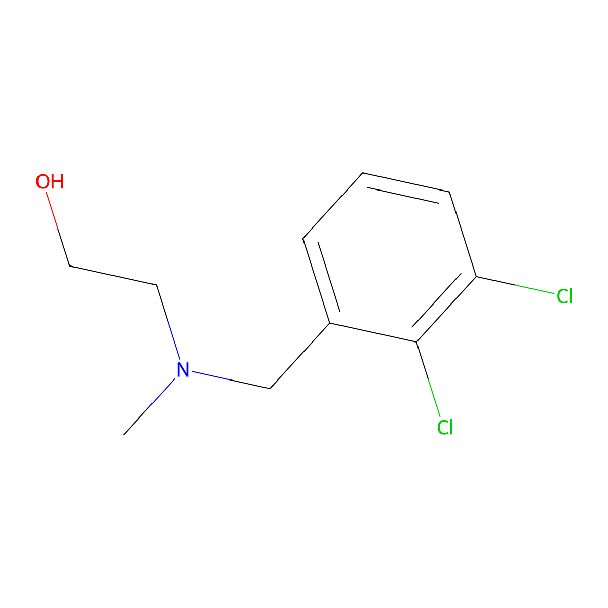 2-((2,3-Dichlorobenzyl)(methyl)amino)ethanol molecular structure, CAS 1353959-35-9