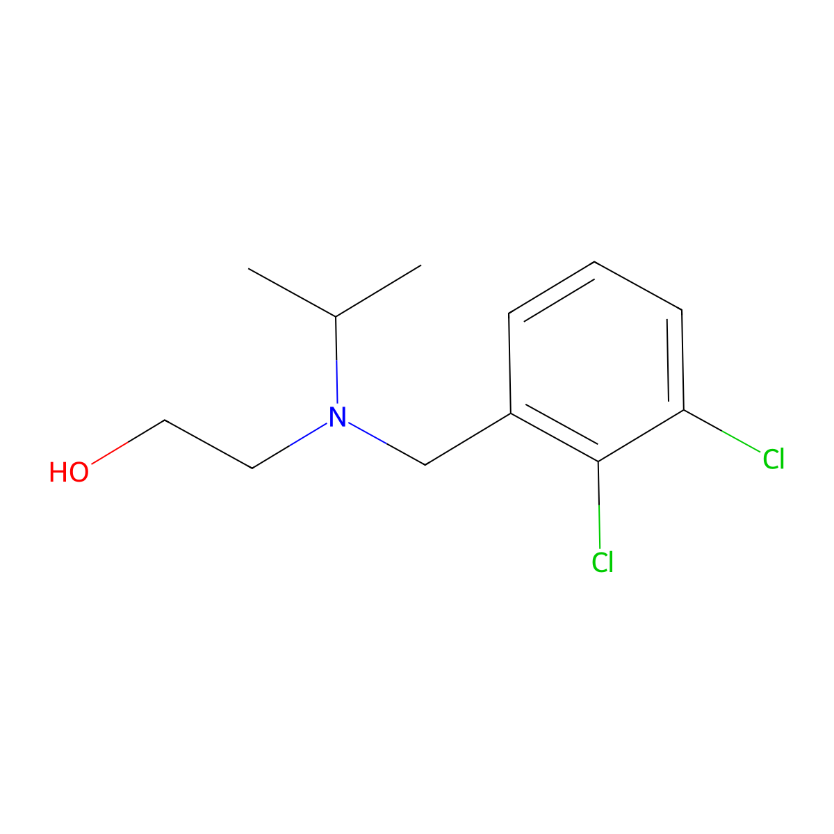 2-[(2,3-Dichloro-benzyl)-isopropyl-amino]-ethanol molecular structure, CAS 1353959-41-7