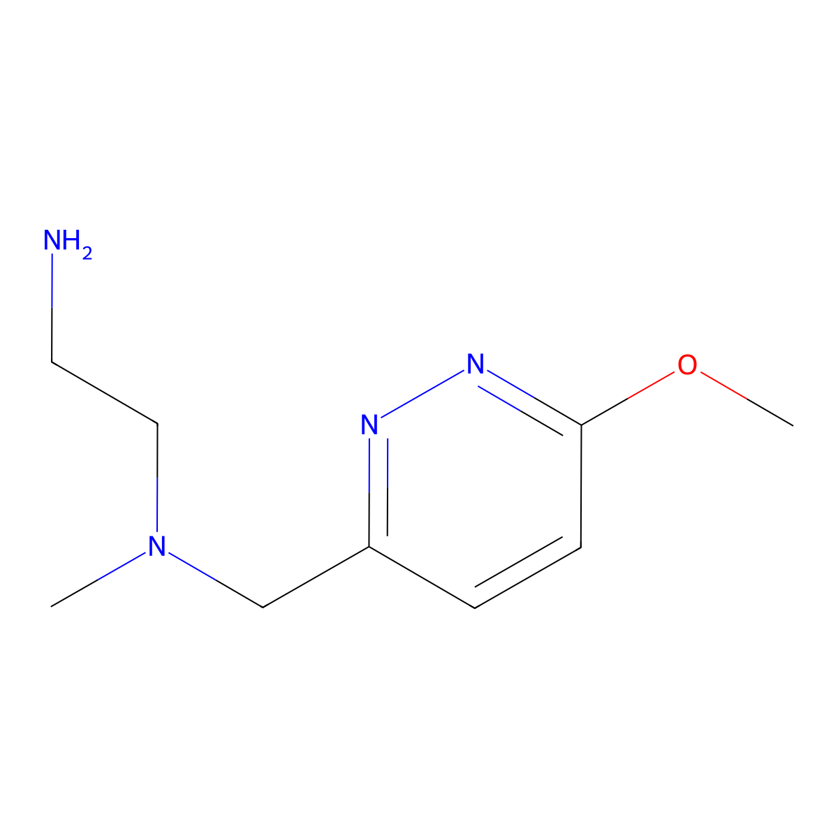 N1-((6-Methoxypyridazin-3-yl)methyl)-N1-methylethane-1,2-diamine molecular structure, CAS 1353960-34-5
