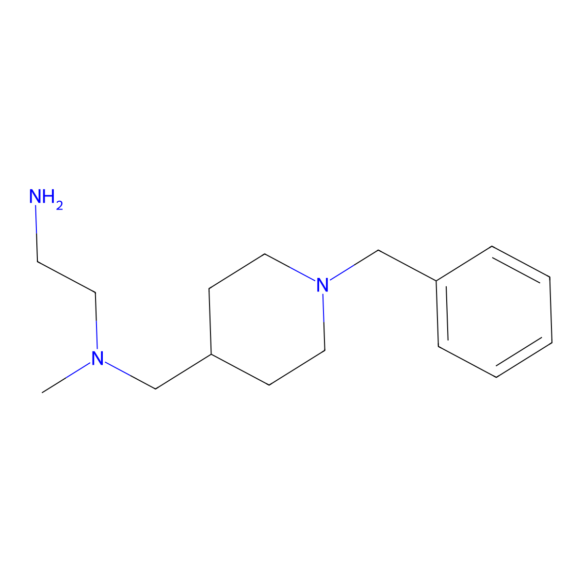N1-((1-Benzylpiperidin-4-yl)methyl)-N1-methylethane-1,2-diamine molecular structure, CAS 1353960-67-4