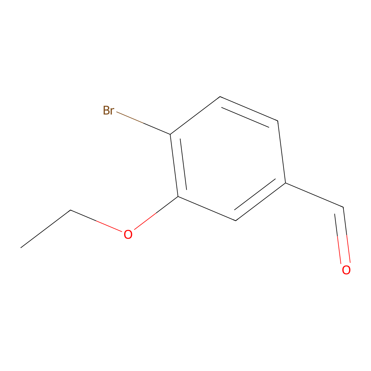 4-Bromo-3-ethoxybenzaldehyde molecular structure, CAS 1353962-25-0