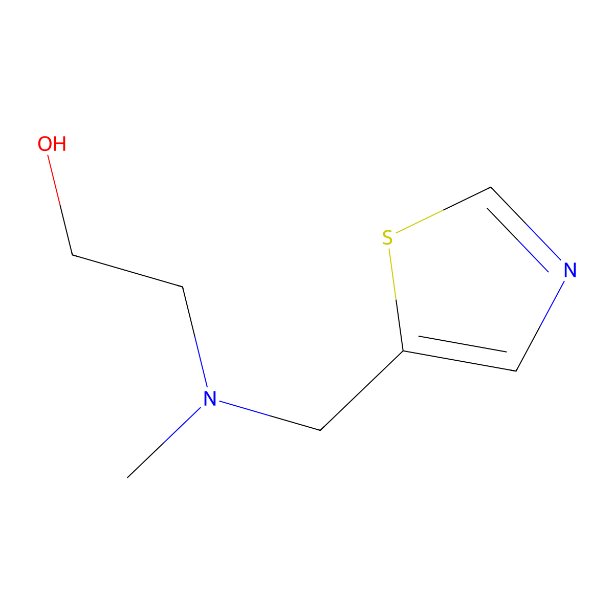 2-(Methyl-thiazol-5-ylmethyl-amino)-ethanol molecular structure, CAS 1353962-44-3