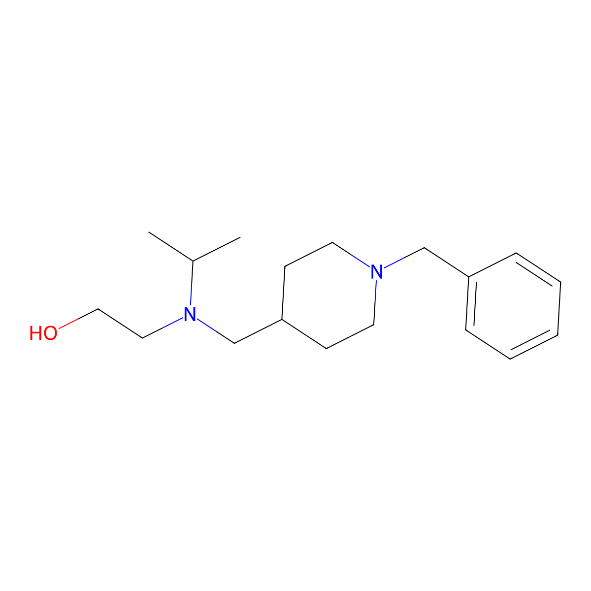2-[(1-Benzyl-piperidin-4-ylmethyl)-isopropyl-amino]-ethanol molecular structure, CAS 1353963-29-7
