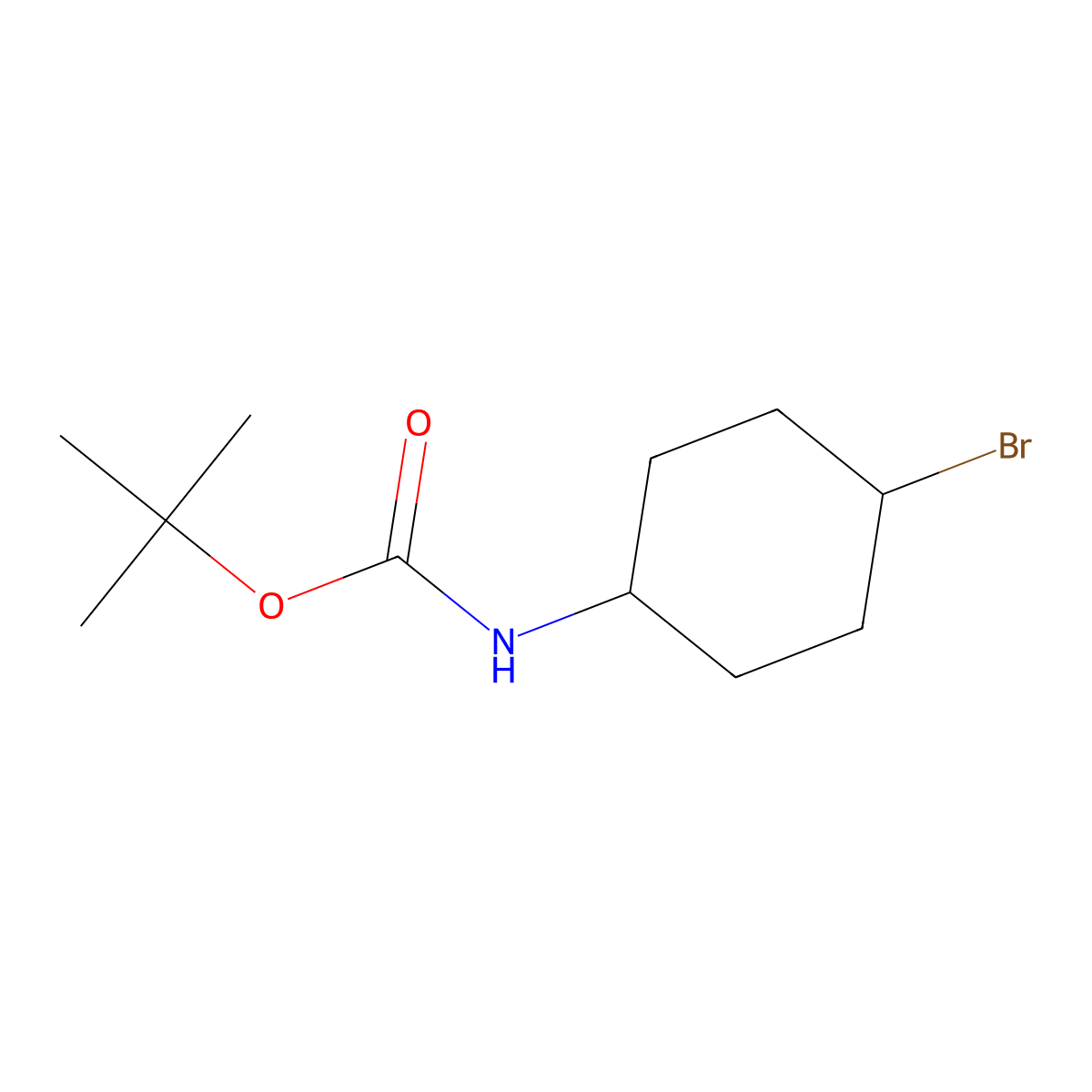 tert-Butyl (4-bromocyclohexyl)carbamate molecular structure, CAS 1353963-71-9