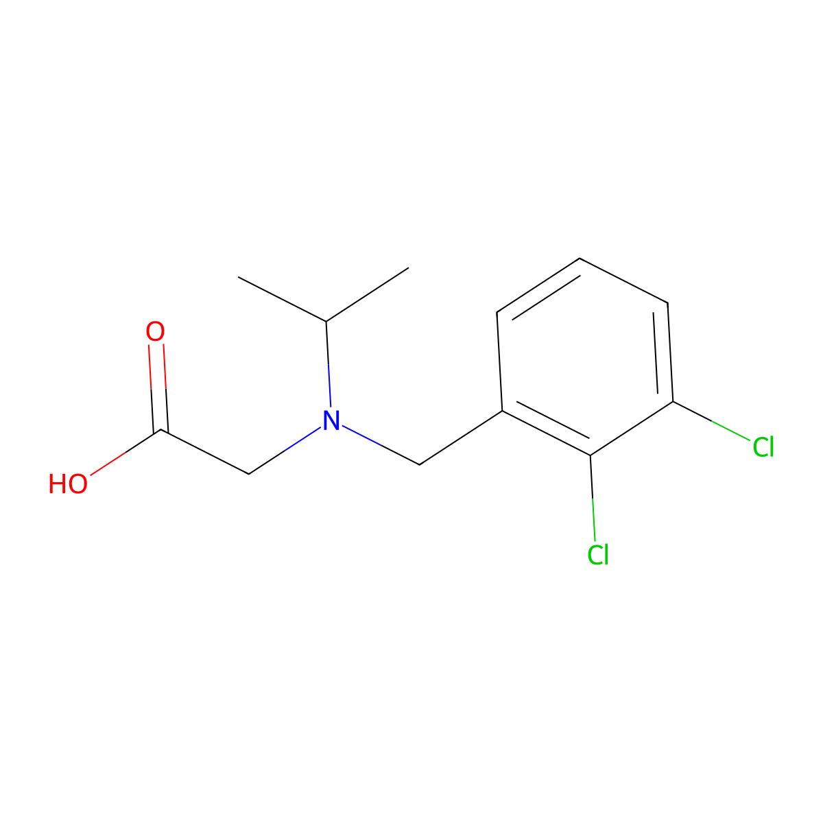 [(2,3-Dichloro-benzyl)-isopropyl-amino]-acetic acid molecular structure, CAS 1353963-90-2