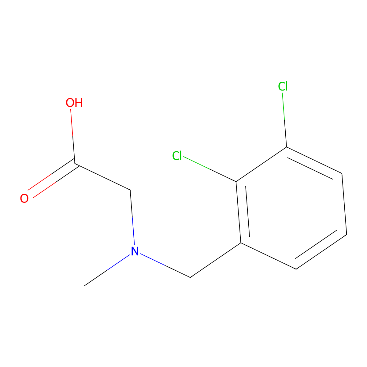 [(2,3-Dichloro-benzyl)-methyl-amino]-acetic acid molecular structure, CAS 1353965-69-1