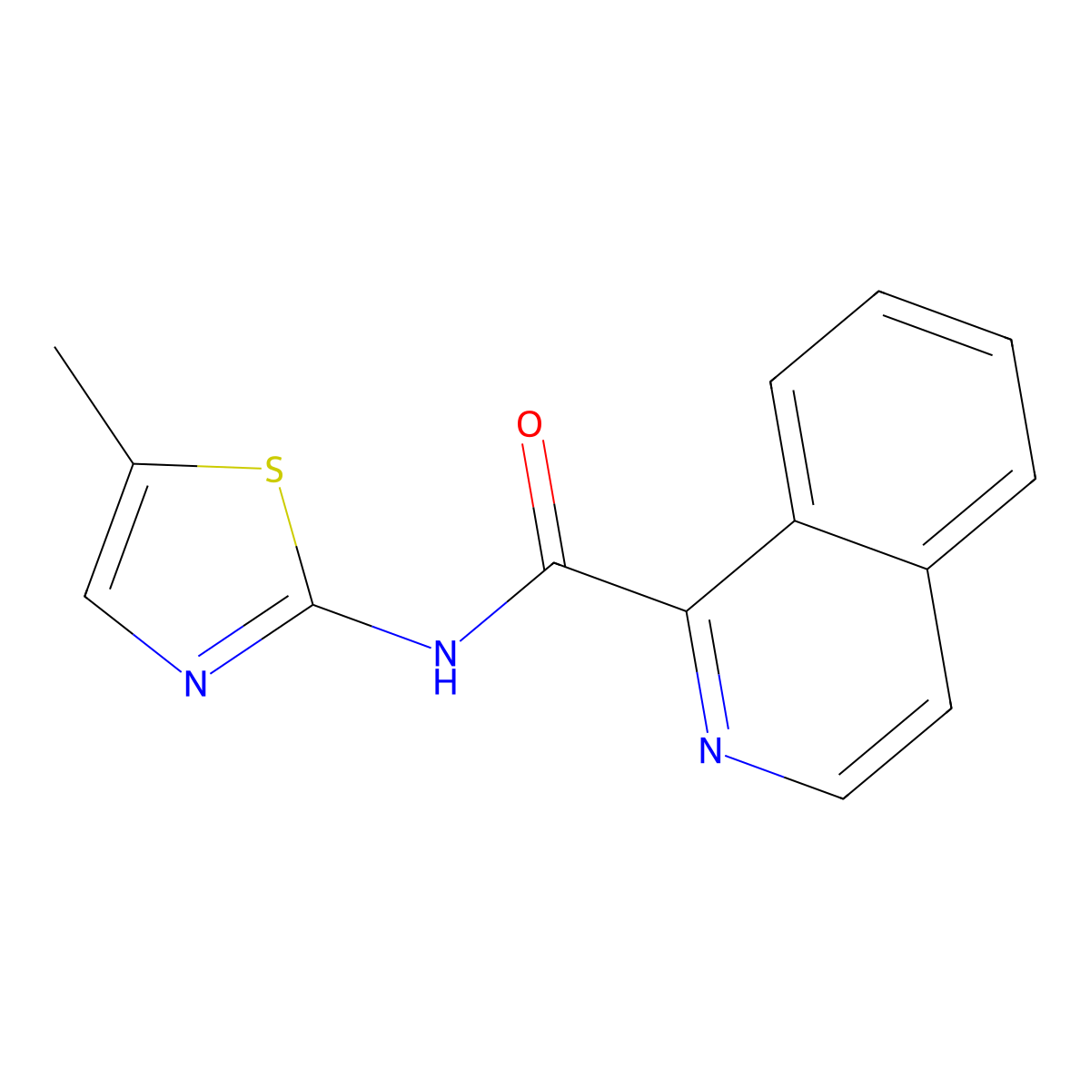 N-(5-Methylthiazol-2-yl)isoquinoline-1-carboxamide molecular structure, CAS 1353966-13-8