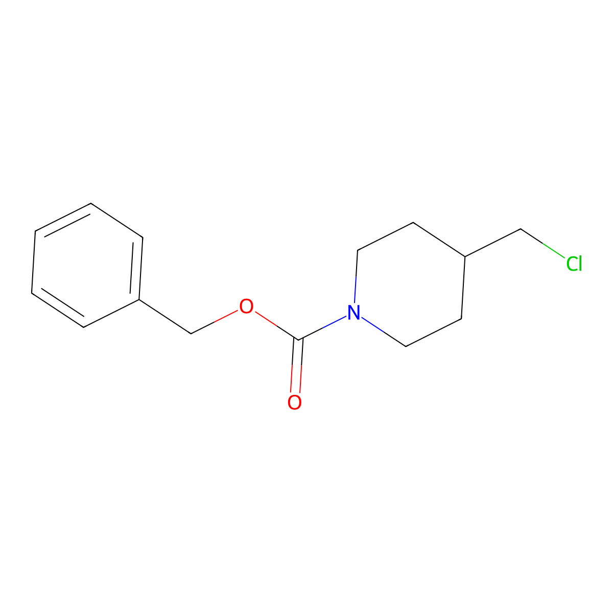 4-Chloromethyl-piperidine-1-carboxylic acid benzyl ester molecular structure, CAS 1353968-97-4