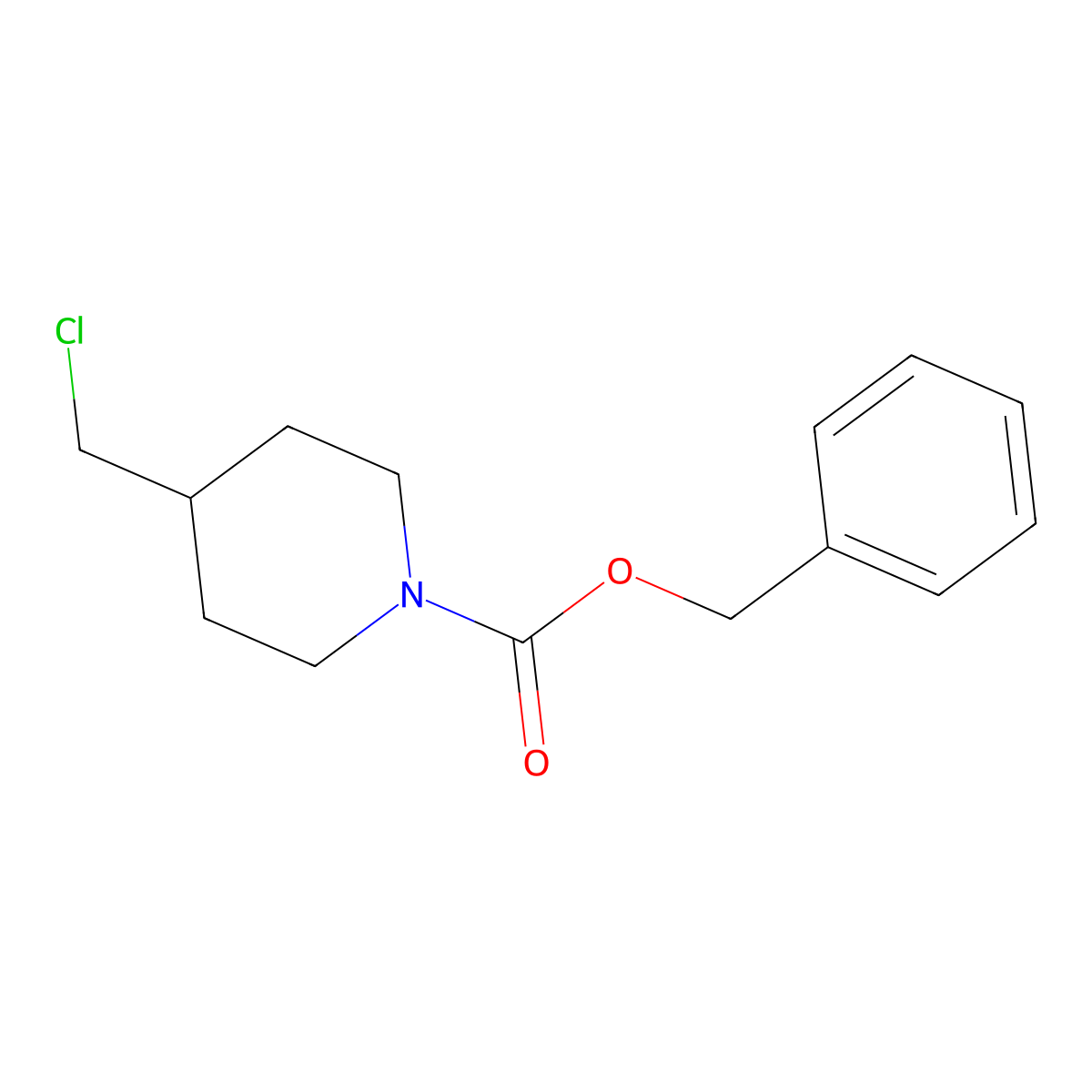 4-Chloromethyl-piperidine-1-carboxylic acid benzyl ester molecular structure, CAS 1353968-97-4