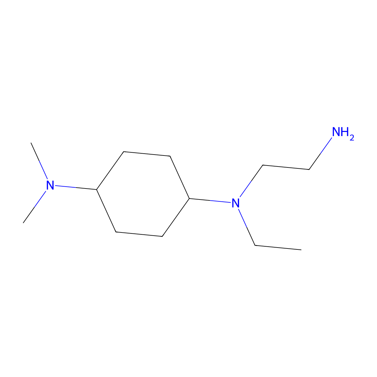 N-(2-Amino-ethyl)-N-ethyl-N',N'-dimethyl-cyclohexane-1,4-diamine molecular structure, CAS 1353969-59-1