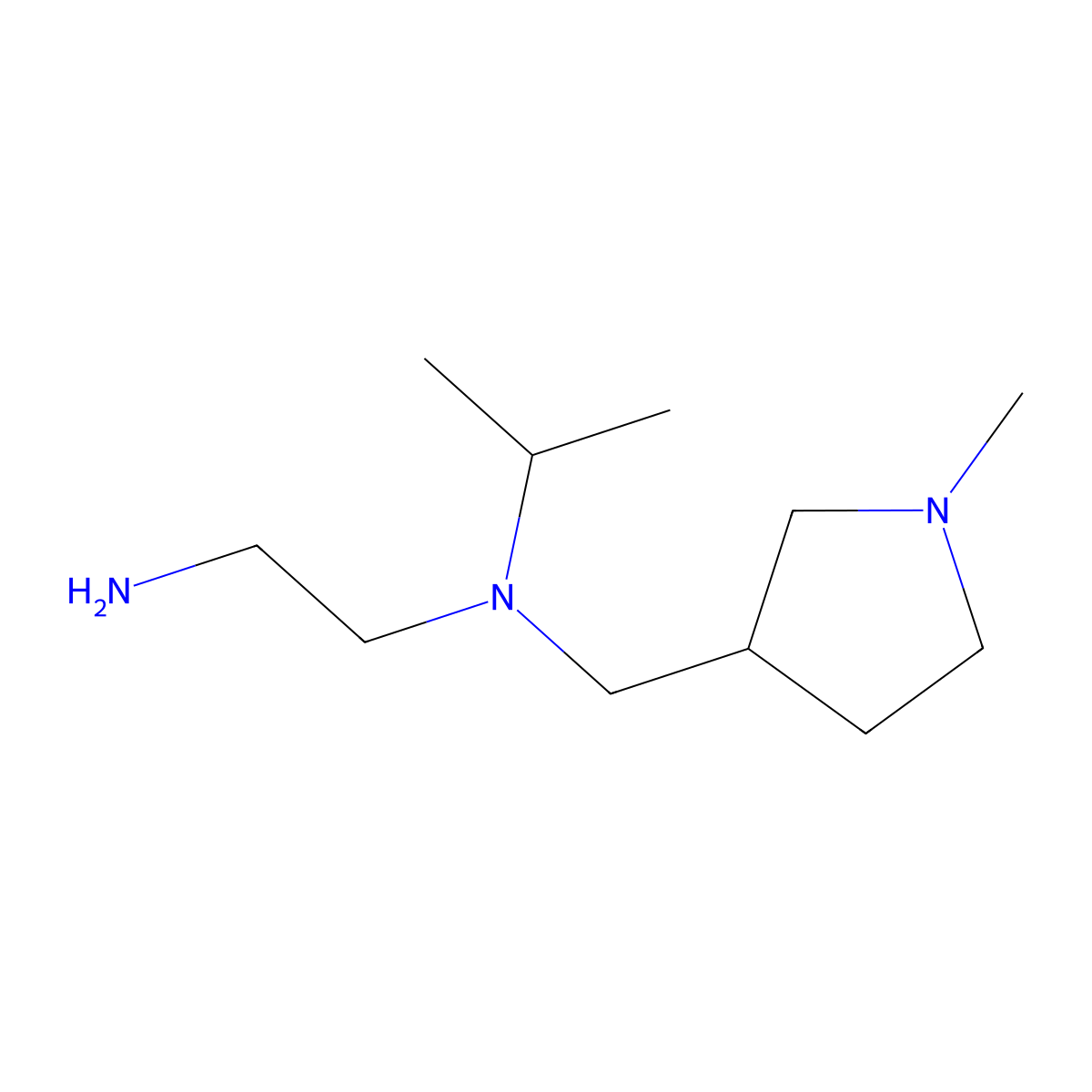 N1-Isopropyl-N1-((1-methylpyrrolidin-3-yl)methyl)ethane-1,2-diamine molecular structure, CAS 1353969-72-8