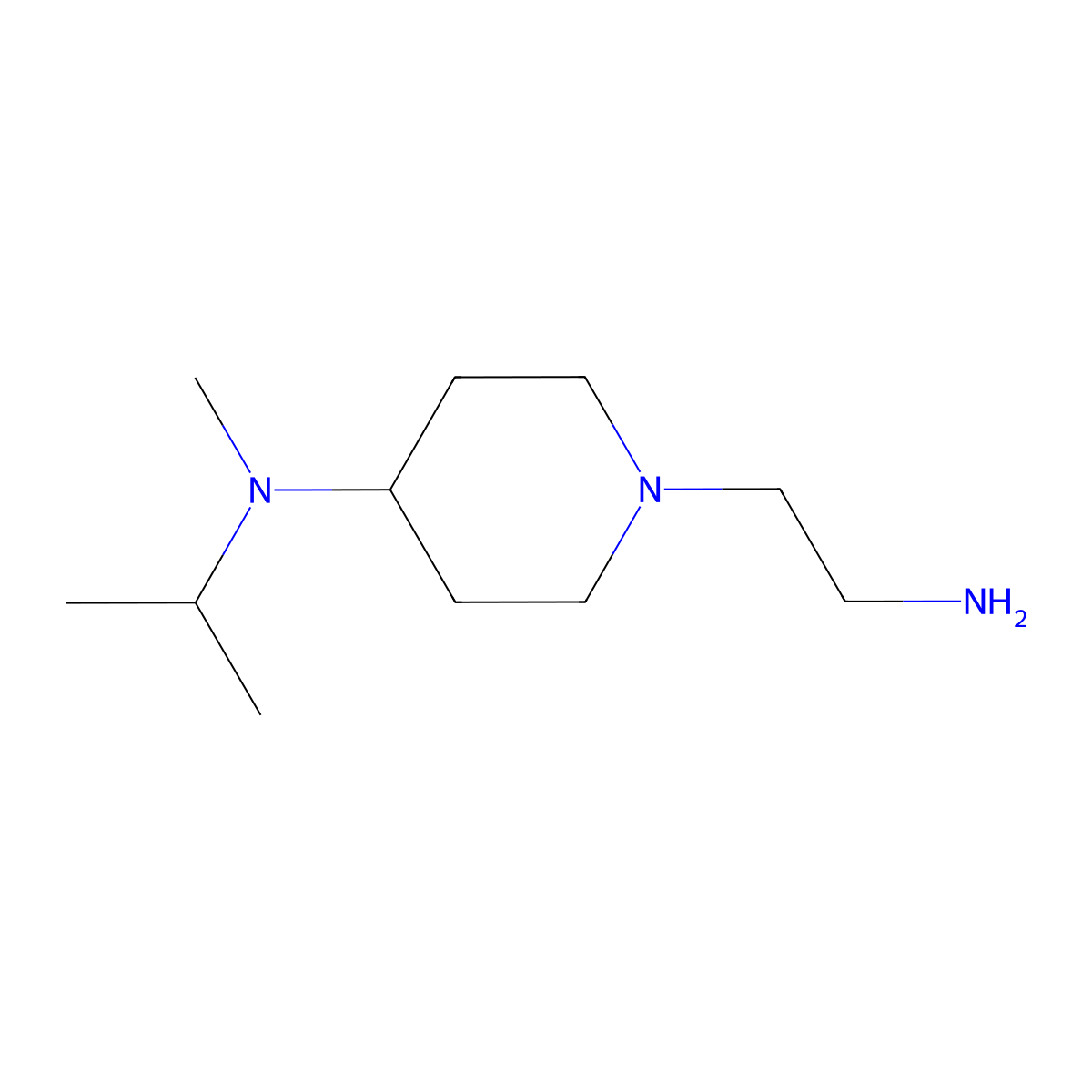 1-(2-aminoethyl)-N-methyl-N-(propan-2-yl)piperidin-4-amine molecular structure, CAS 1353971-07-9
