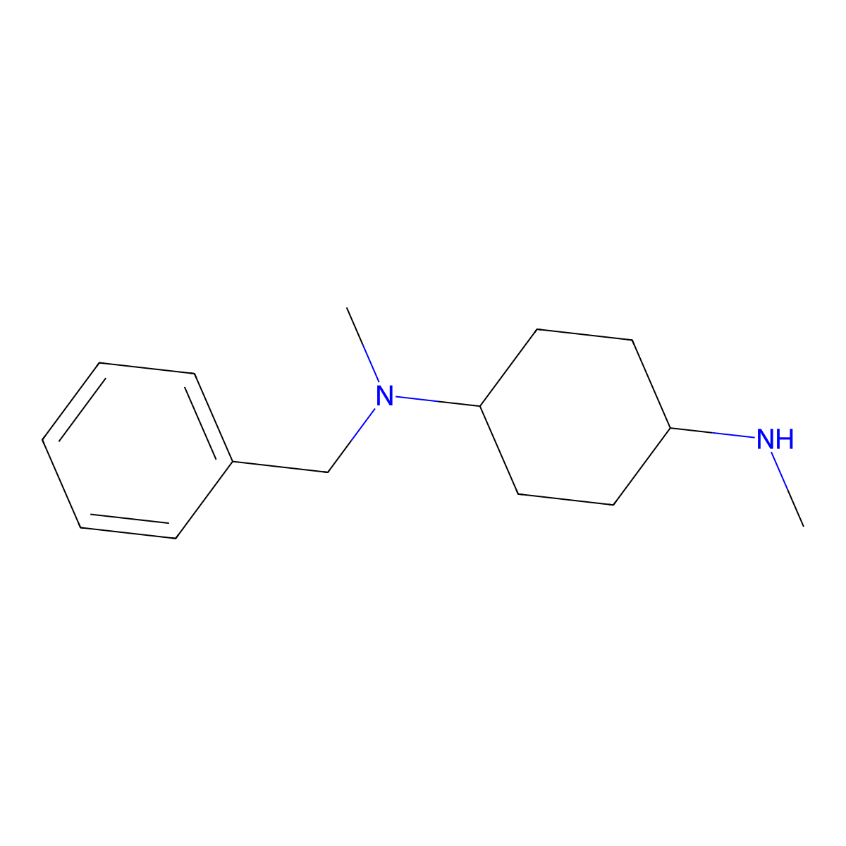 N-Benzyl-N,N'-dimethyl-cyclohexane-1,4-diamine molecular structure, CAS 1353971-86-4